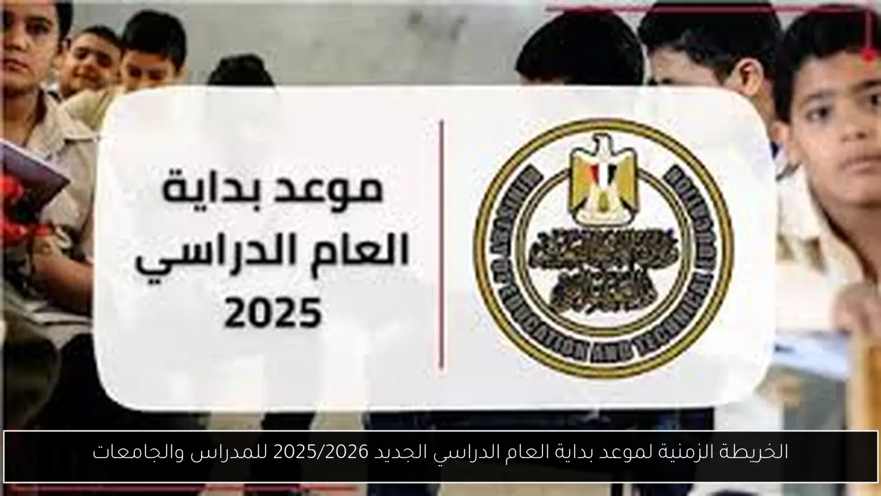 موعد بداية العام الدراسي الجديد