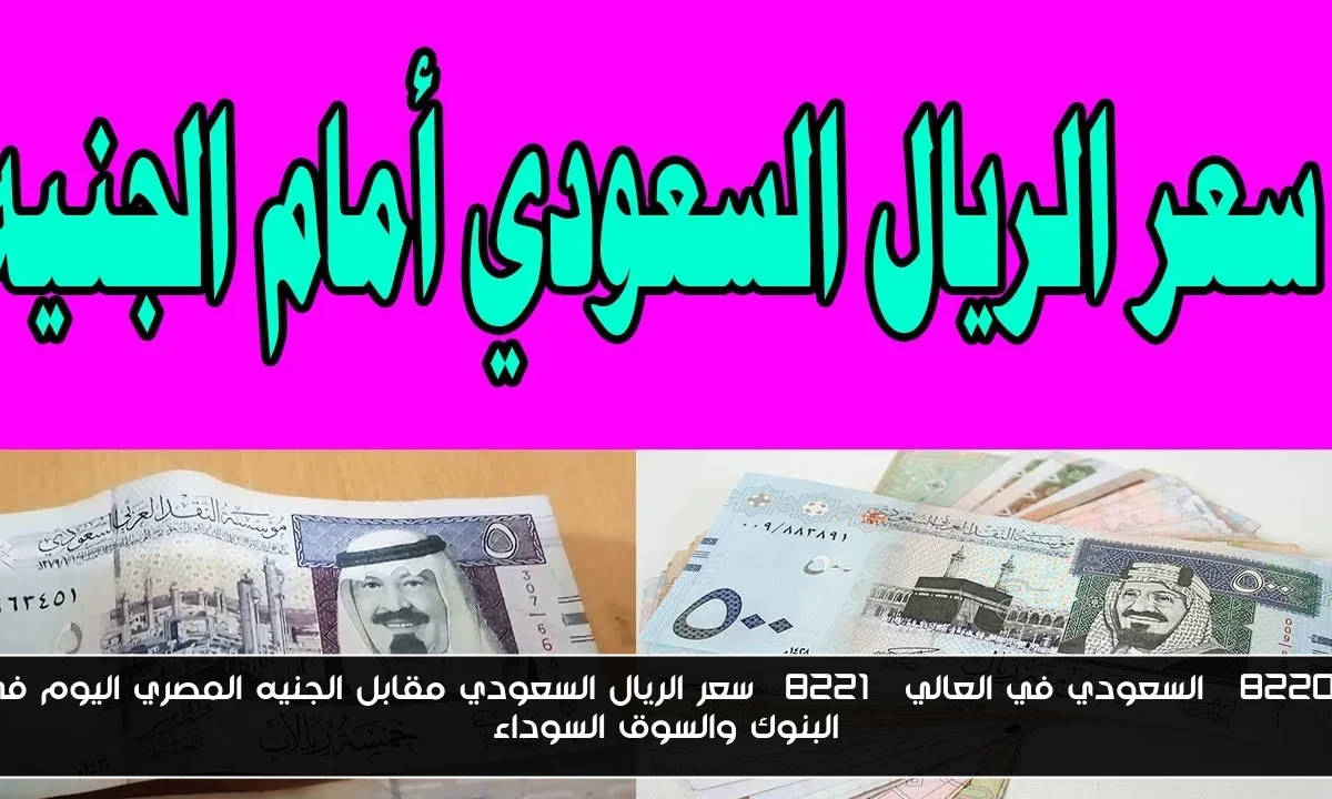 “السعودي في العالي” سعر الريال السعودي مقابل الجنيه المصري اليوم في البنوك والسوق السوداء