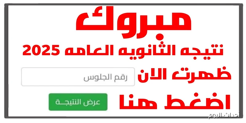 «رابط شغال».. نتيجة الثانوية العامة 2025 الدور الثاني برقم الجلوس عبر موقع وزارة التربية والتعليم