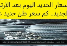 سعر طن الحديد اليوم