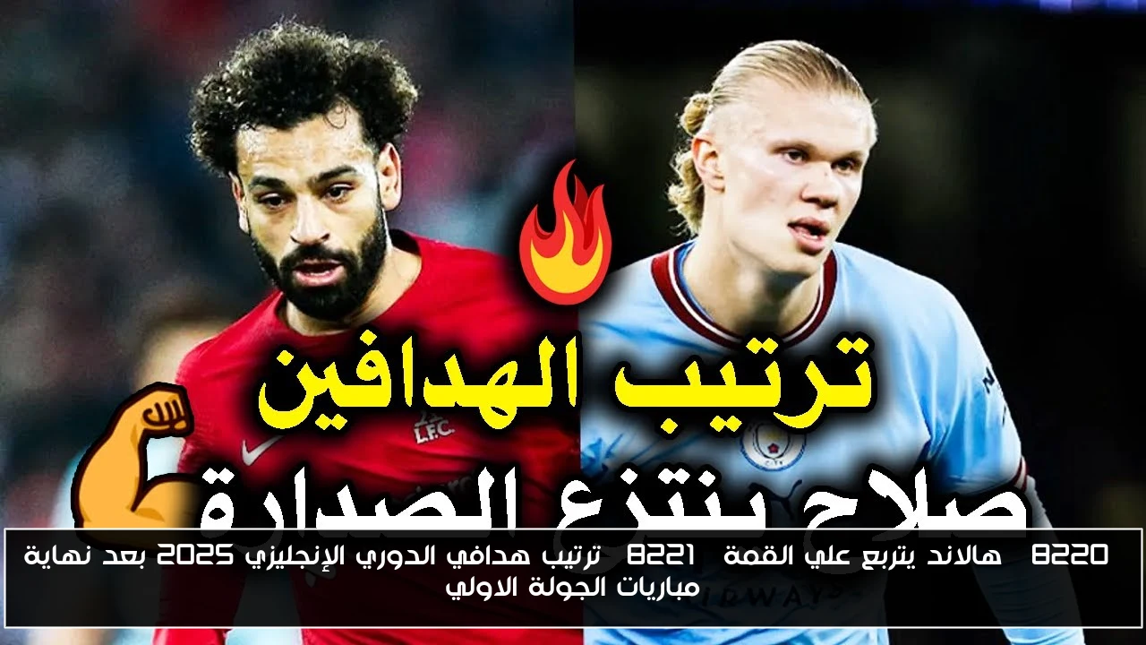 “هالاند يتربع علي القمة” ترتيب هدافي الدوري الإنجليزي 2025 بعد نهاية مباريات الجولة الاولي