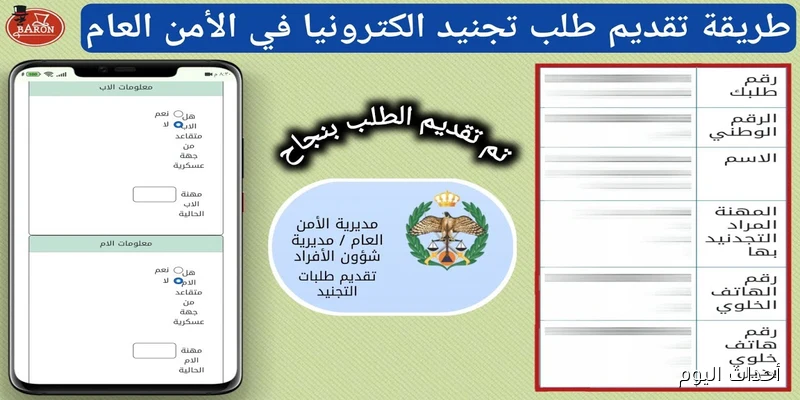 الآن.. رابط تجنيد الأمن العام 2025 بالأردن لخريجي الثانوية العامة عبر psd.gov.jo وأهم الشروط