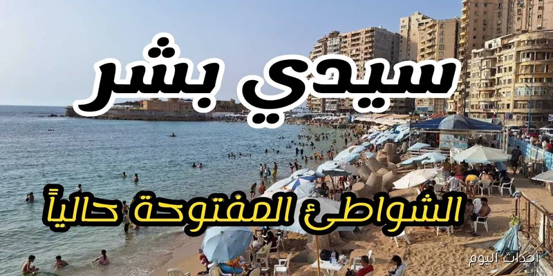 الشواطئ المفتوحة في الإسكندرية اليوم بعد رفع الراية الحمراء… وإرشادات السلامة