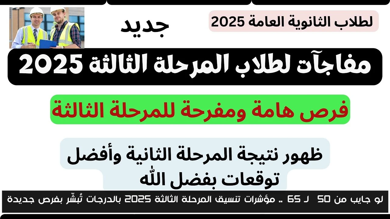 لو جايب من 50% لـ 65%.. مؤشرات تنسيق المرحلة الثالثة 2025 بالدرجات تُبشّر بفرص جديدة