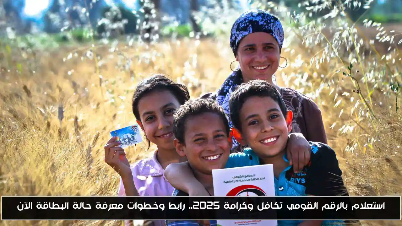 استعلام بالرقم القومي تكافل وكرامة 2025.. رابط وخطوات معرفة حالة البطاقة الآن