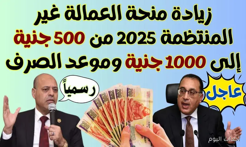 رابط الاستعلام عن منحة العمالة الغير منتظمة للمولد النبوي 2025 عبر manpower.gov.eg