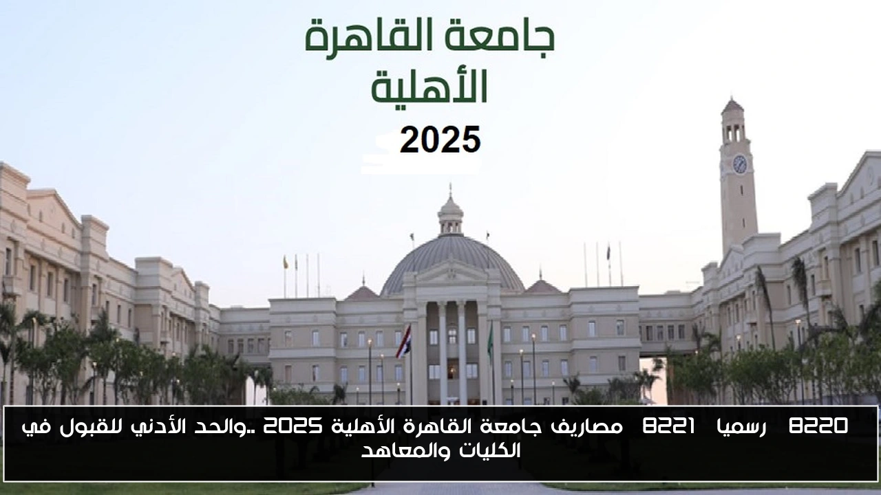 “رسميا” مصاريف جامعة القاهرة الأهلية 2025 ..والحد الأدني للقبول في الكليات والمعاهد