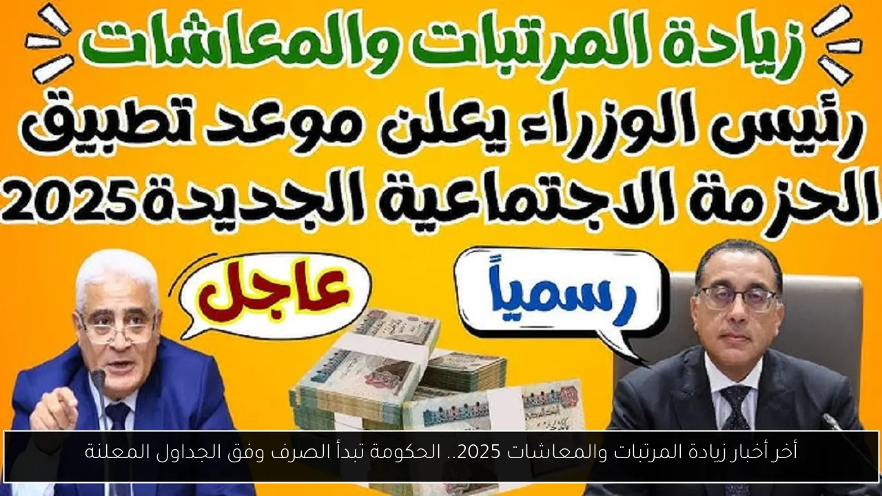 زيادة المرتبات والمعاشات 2025