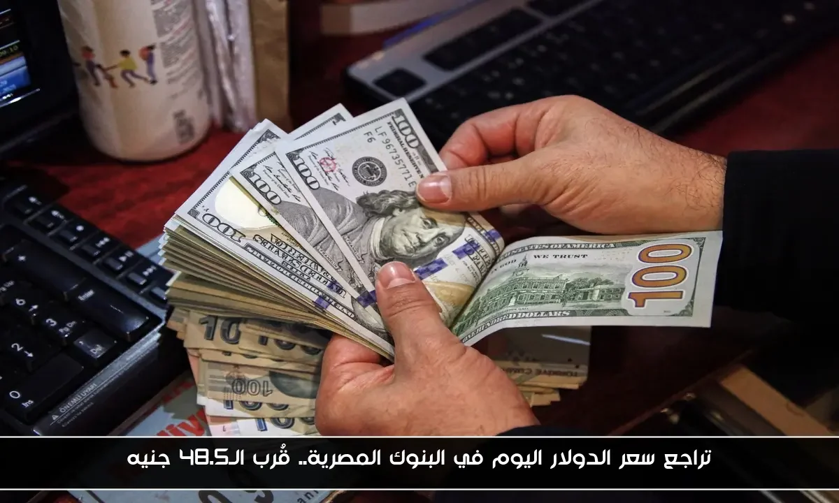 تراجع سعر الدولار اليوم في البنوك المصرية.. قُرب الـ48.5 جنيه