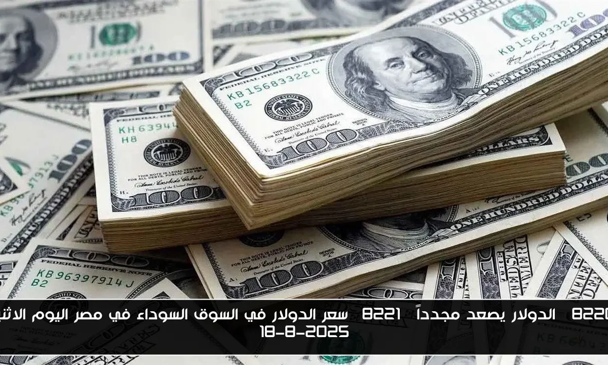 “الدولار يصعد مجدداً” سعر الدولار في السوق السوداء في مصر اليوم الاثنين 18-8-2025