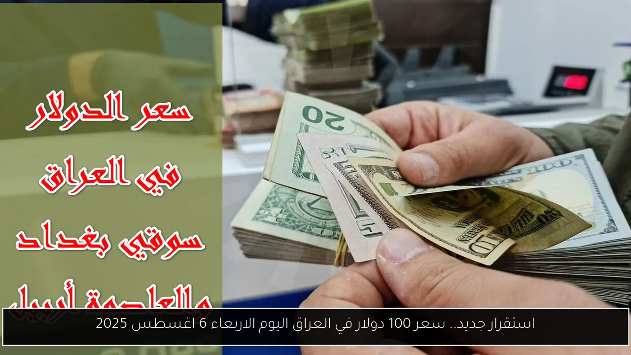سعر 100 دولار في العراق اليوم