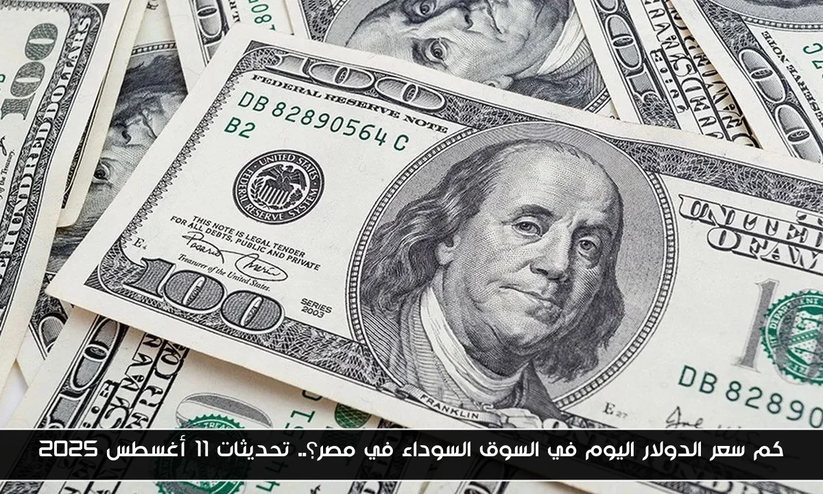 كم سعر الدولار اليوم في السوق السوداء في مصر؟.. تحديثات 11 أغسطس 2025